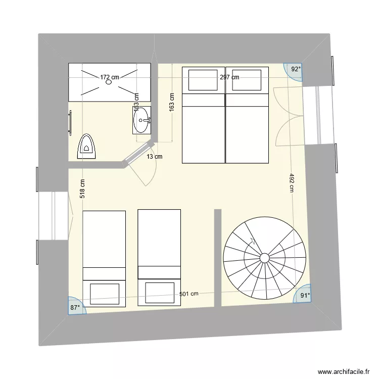 Bergerie ET0-1.2 fini. Plan de 