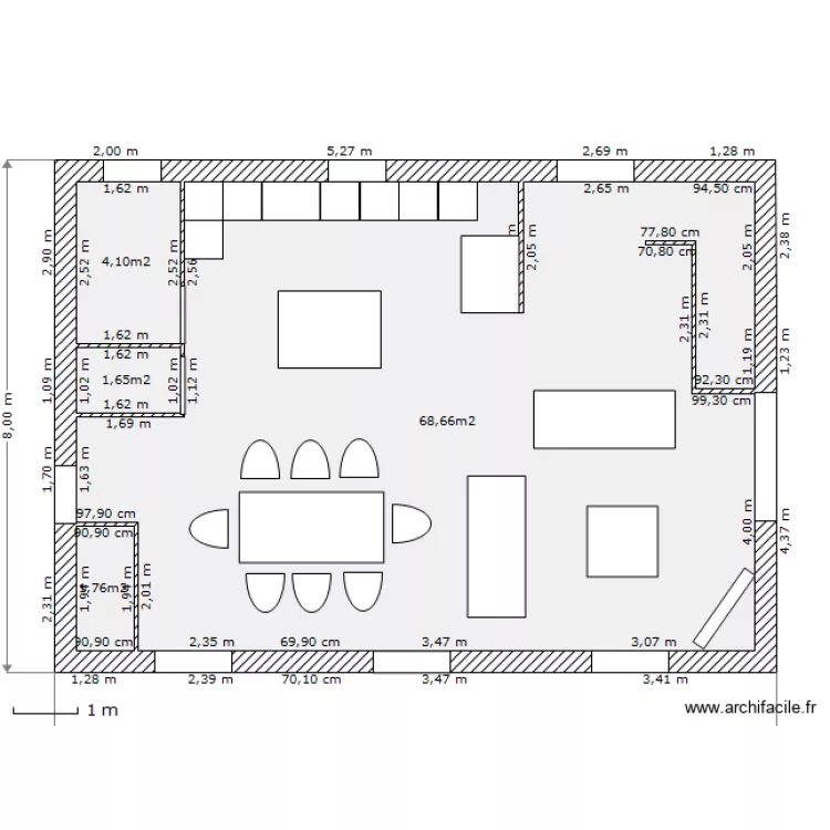 RDC 74M2. Plan de RDC 74M2. Plan de