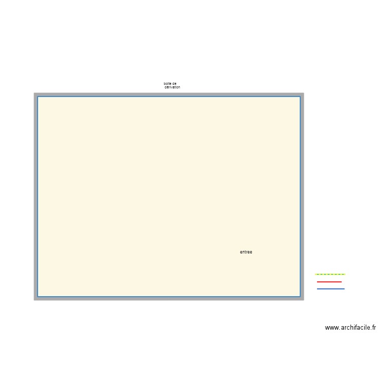 boite dérivation  éclairage entrée sam salon. Plan de 0 pièce et 0 m2