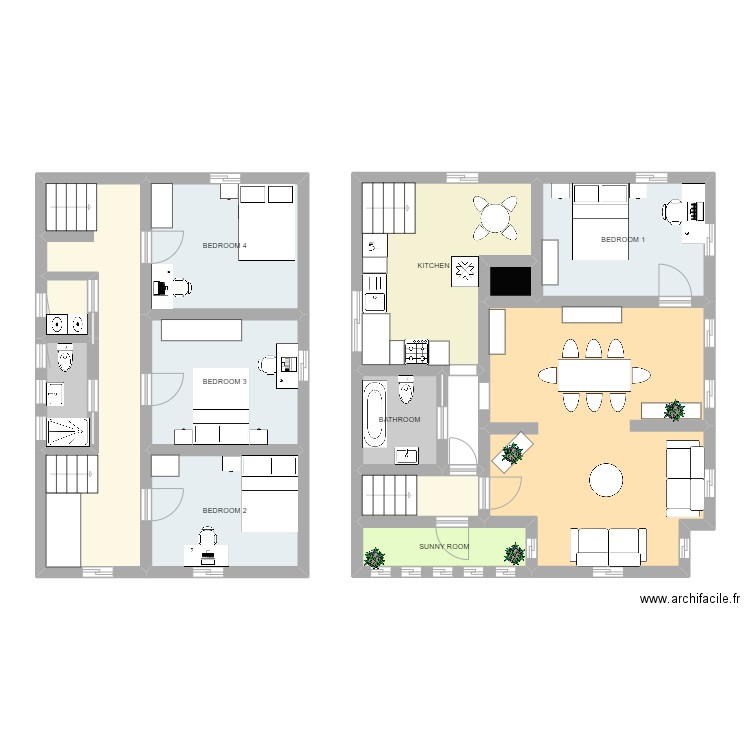 11 stanford terrace bathroom addition. Plan de 14 pièces et 123 m2