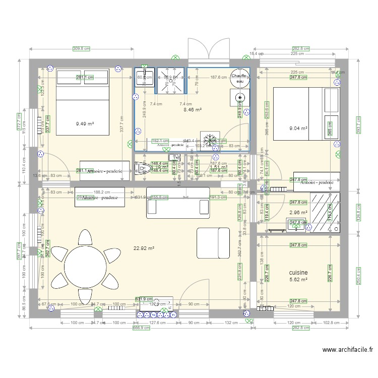 Agon déf variante. Plan de 0 pièce et 0 m2