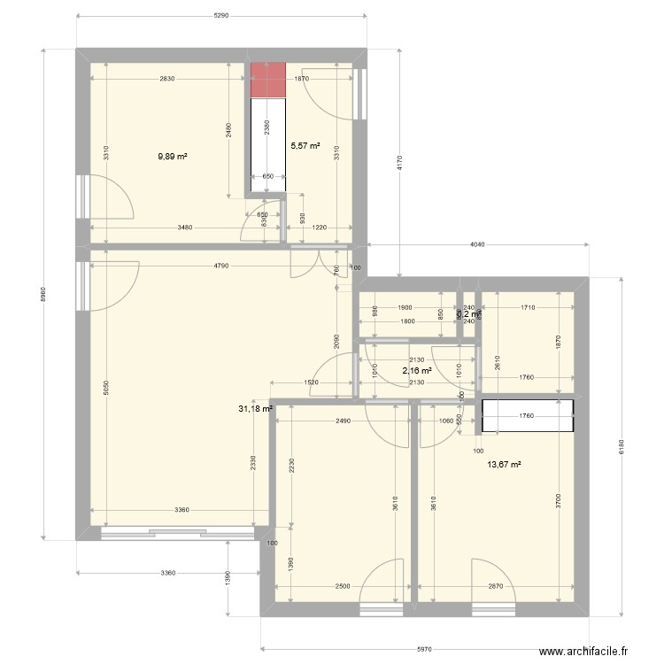 APPART PASCALE. Plan de 0 pièce et 0 m2