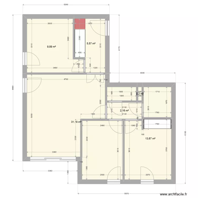 APPART PASCALE. Plan de 