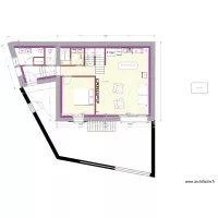 Plan RDC avec chambre