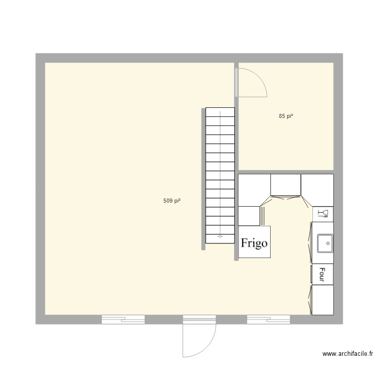 plan de maison 24 x 26
