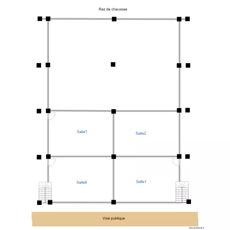 second level. Plan de second level. Plan de
