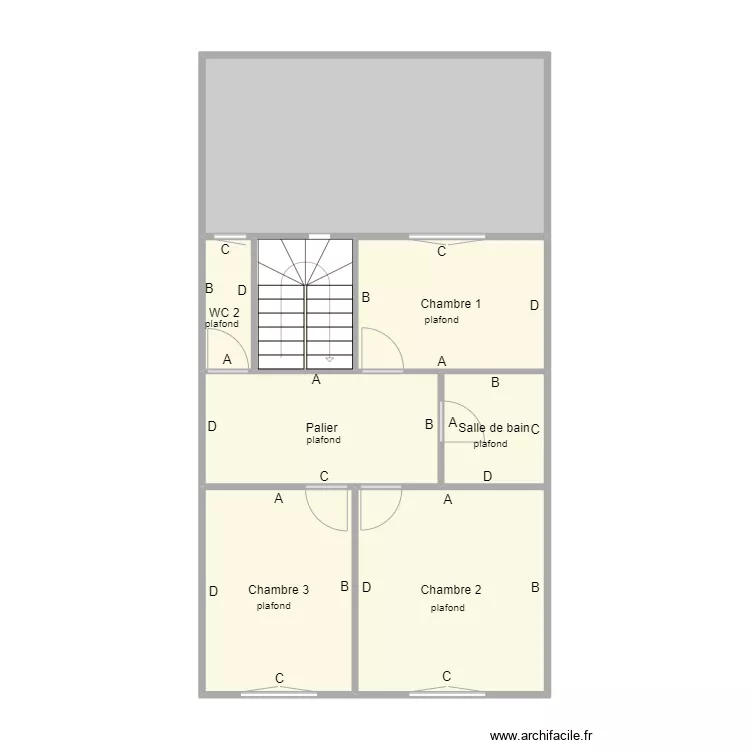 chauvier etage1. Plan de 