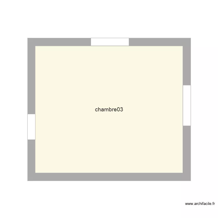 chambre03. Plan de 