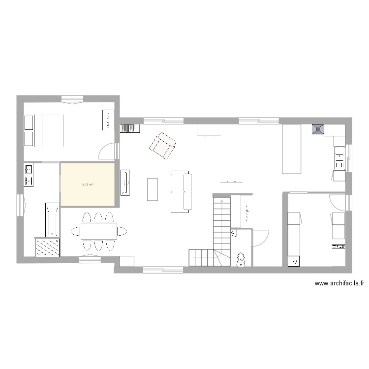 rdc boisset. Plan de 0 pièce et 0 m2