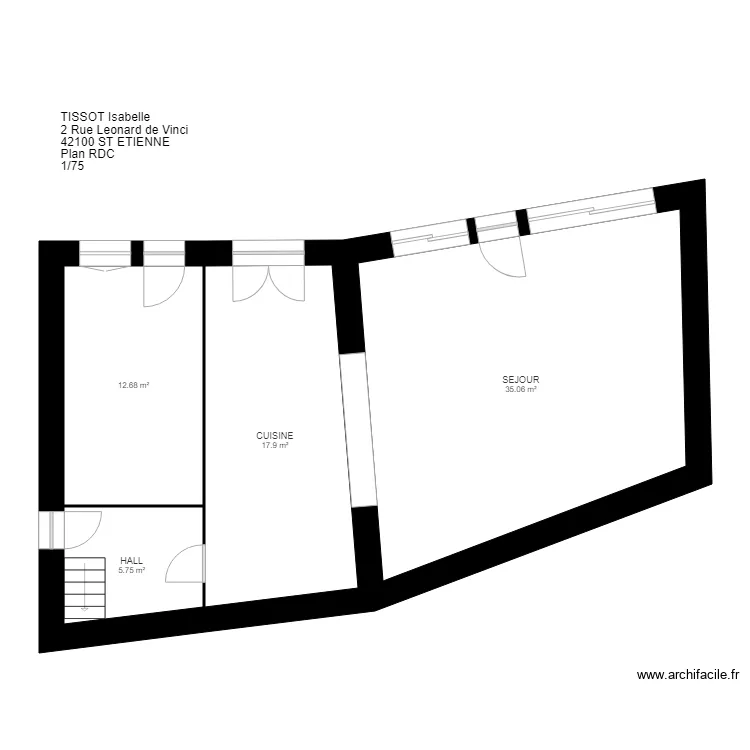 VV TISSOT 42000 St Etienne. Plan de VV TISSOT 42000 St Etienne. Plan de
