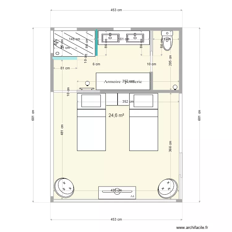 Bungalow. Plan de 