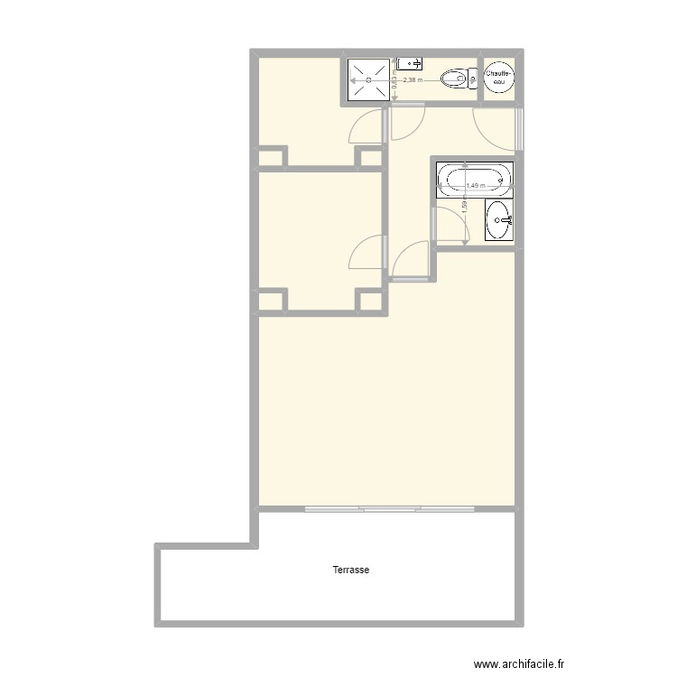 O5 149. Plan de 12 pièces et 51 m2