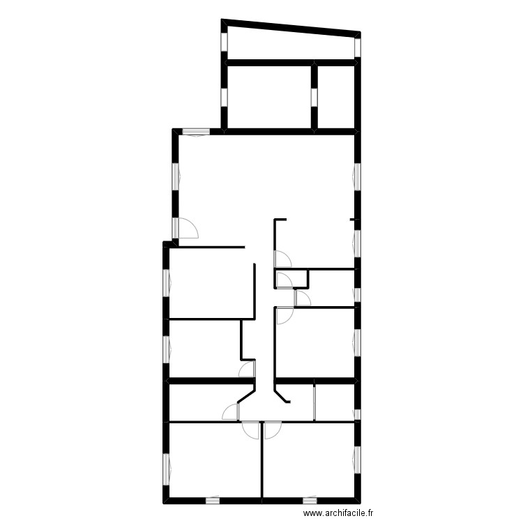 PASCAL. Plan de 12 pièces et 154 m2