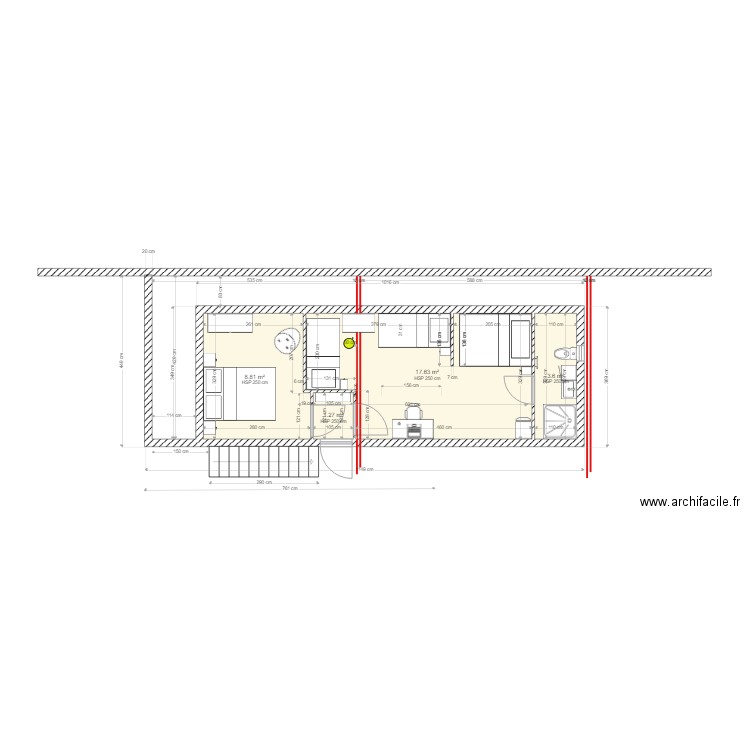 etage 1. Plan de 0 pièce et 0 m2