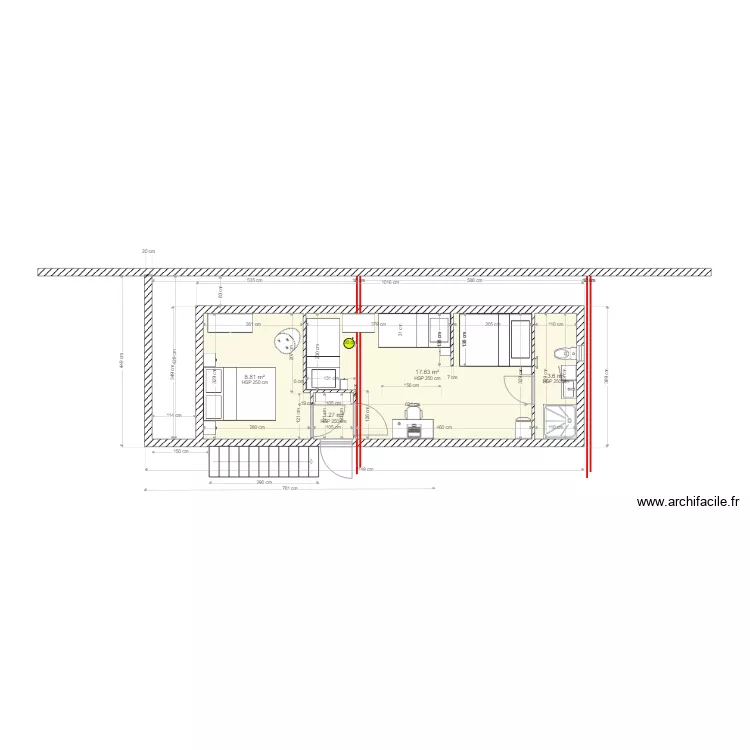 etage 1. Plan de 