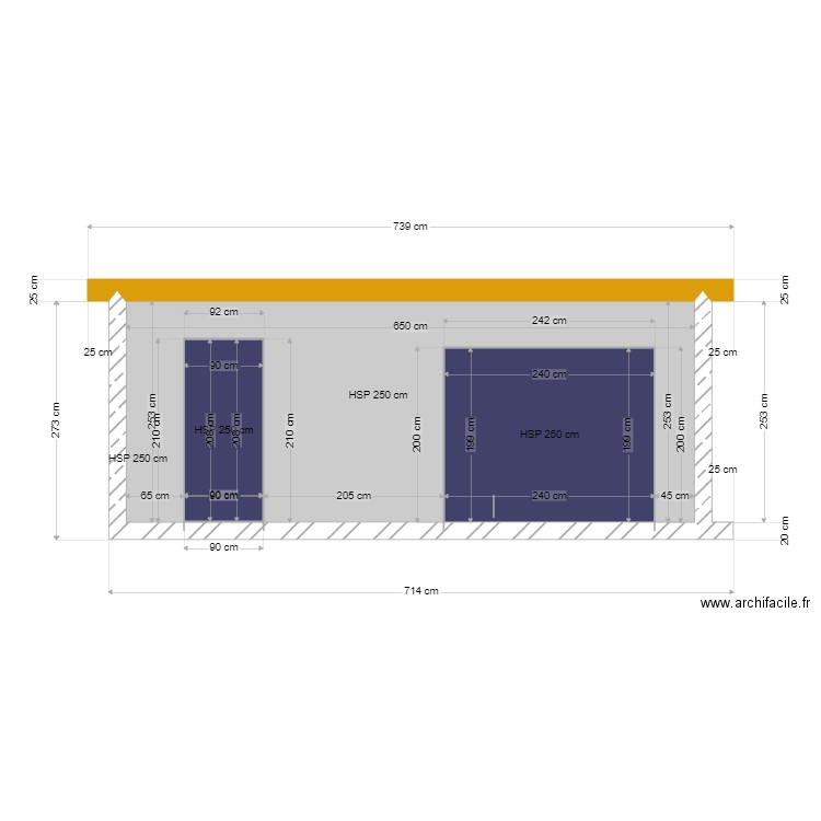 priolo garage façade avant. Plan de 0 pièce et 0 m2