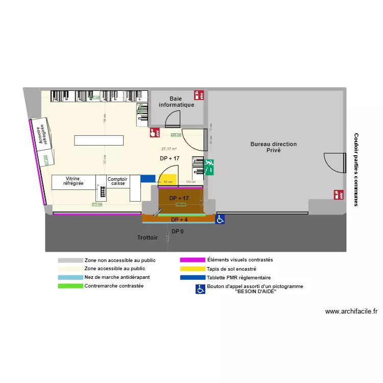 T&S MARKET APRES TRAVAUX. Plan de T&S MARKET APRES TRAVAUX. Plan de