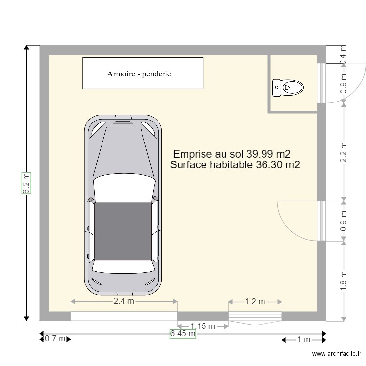 plan de coupe. Plan de 0 pièce et 0 m2