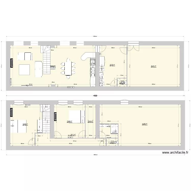 Long&egrave;re GUYNEMER. Plan de 