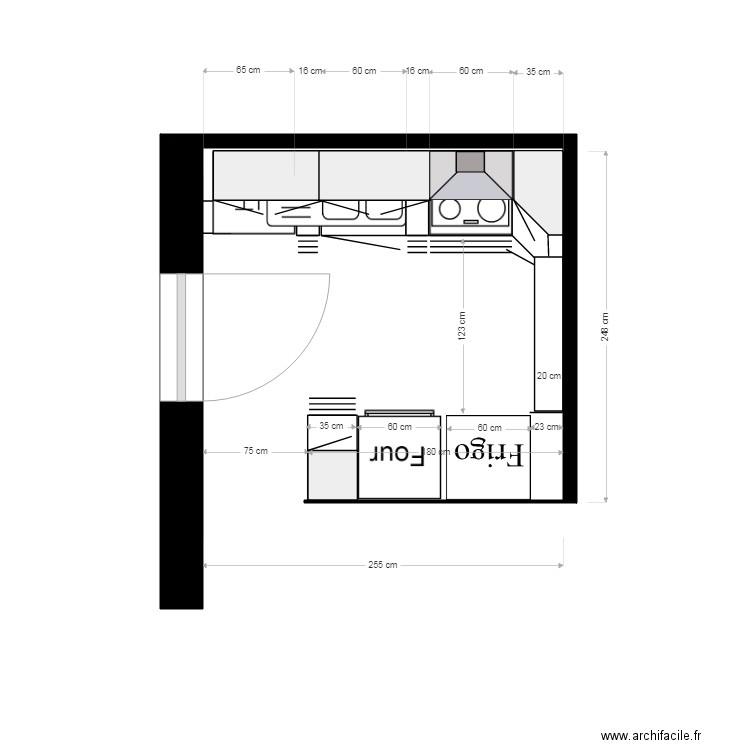 cuisine 3 Mélèzes 12 2 19 meubles haut. Plan de 0 pièce et 0 m2