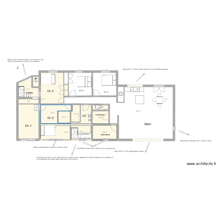 Bouilladisse projet JP Sans Cotations. Plan de 0 pièce et 0 m2