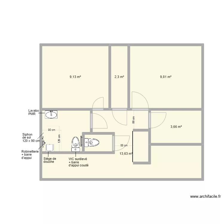 Bonneaux SDB projet 2. Plan de Bonneaux SDB projet 2. Plan de