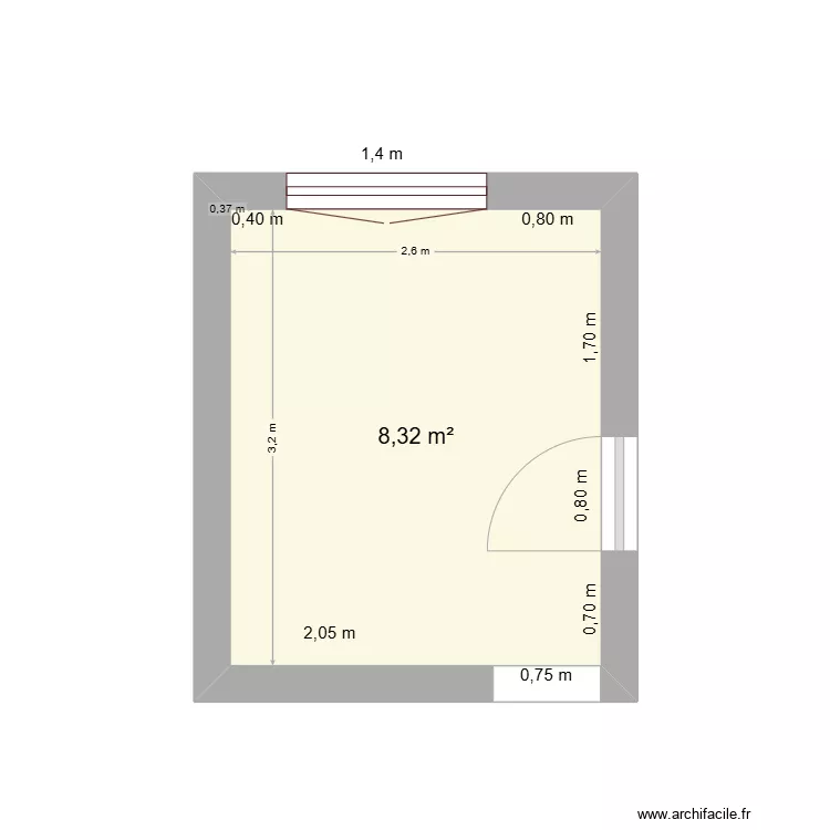 cuisine brignoud. Plan de 