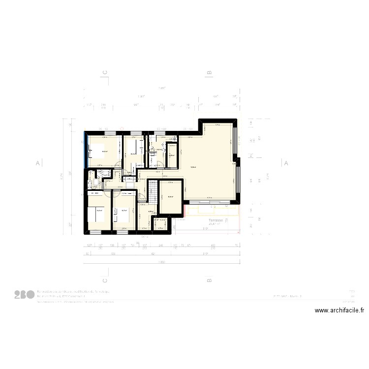 6.5pces - 29.03.2025 - V. Quentin. Plan de 11 pièces et 169 m2