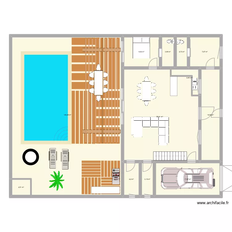 Maison Somone. Plan de 12  et 270 m²
