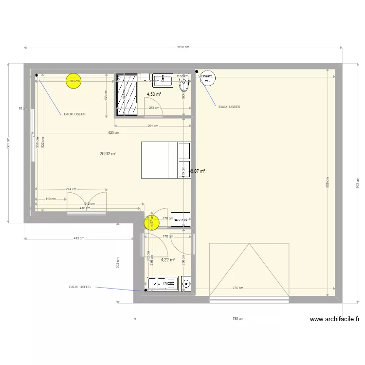 plan avec cote PORTES ET CLOISON COTES II. Plan de plan avec cote PORTES ET CLOISON COTES II. Plan de