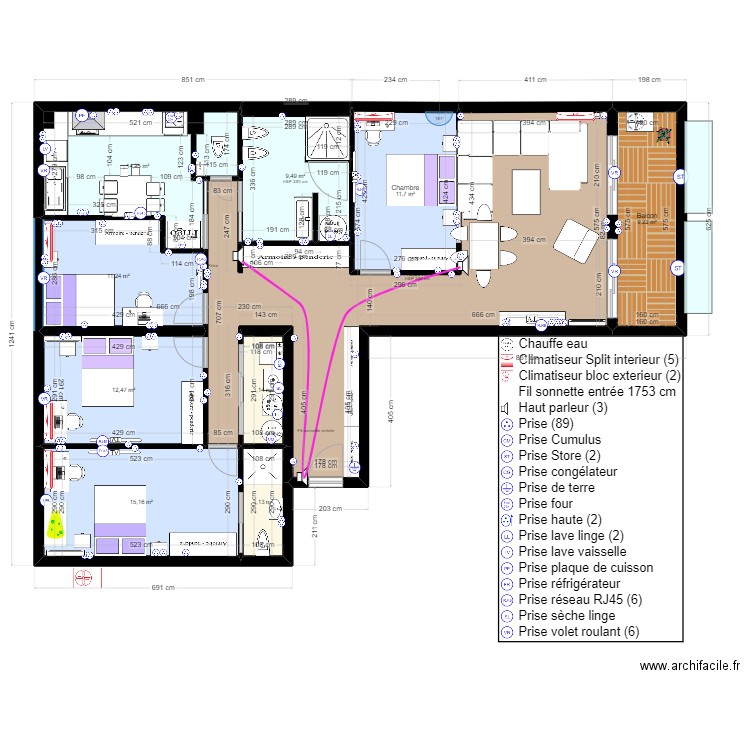  LES IBIS 2EME dernier 21/07/24 AVEC électricité. Plan de 0 pièce et 0 m2