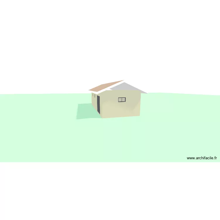 Garage. Plan de 1  et 35 m²