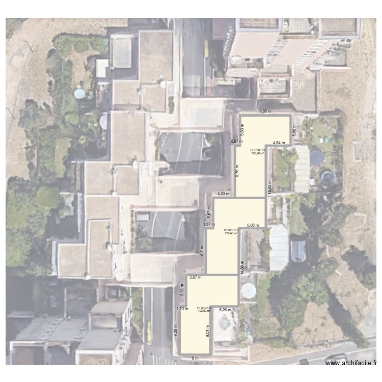 Plan Tannerie V2. Plan de 3 pièces et 308 m2