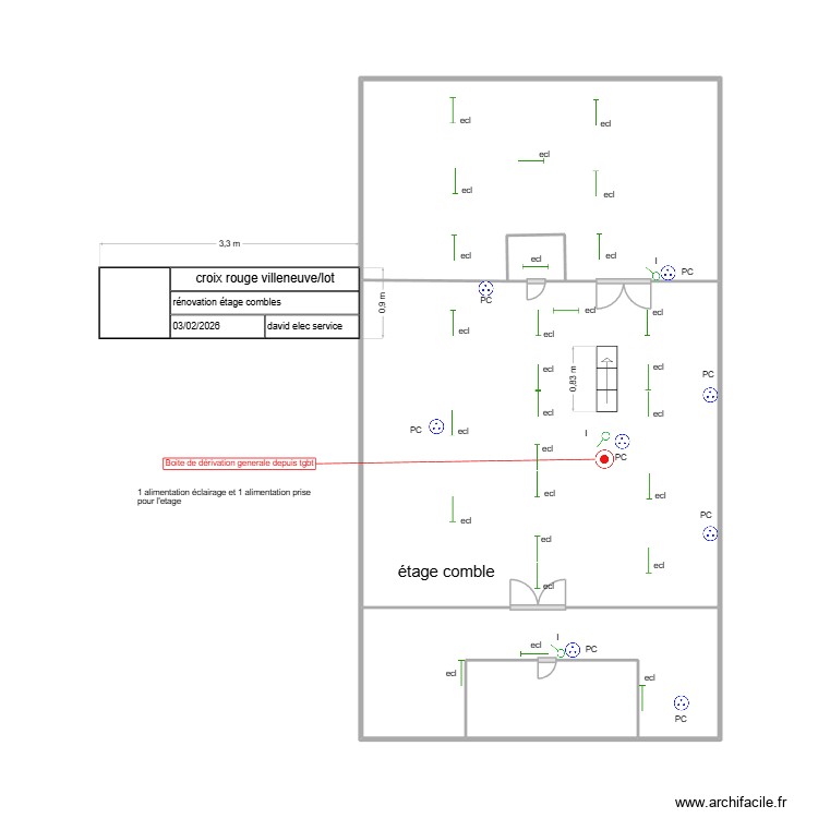 croix rouge 2. Plan de 0 pièce et 0 m2
