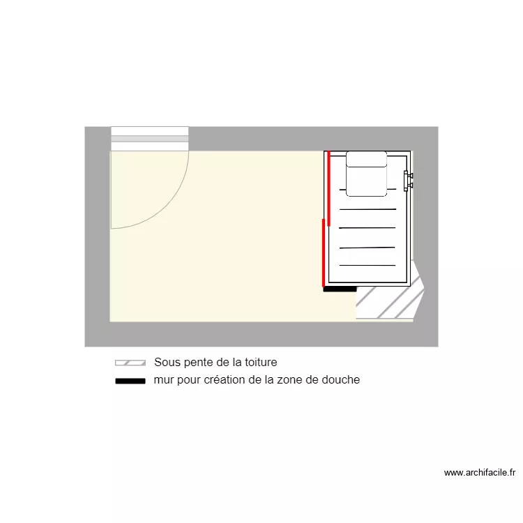 PINCEEL. Plan de 1 pièce et 5 m² PINCEEL. Plan de 1 pièce et 5 m²
