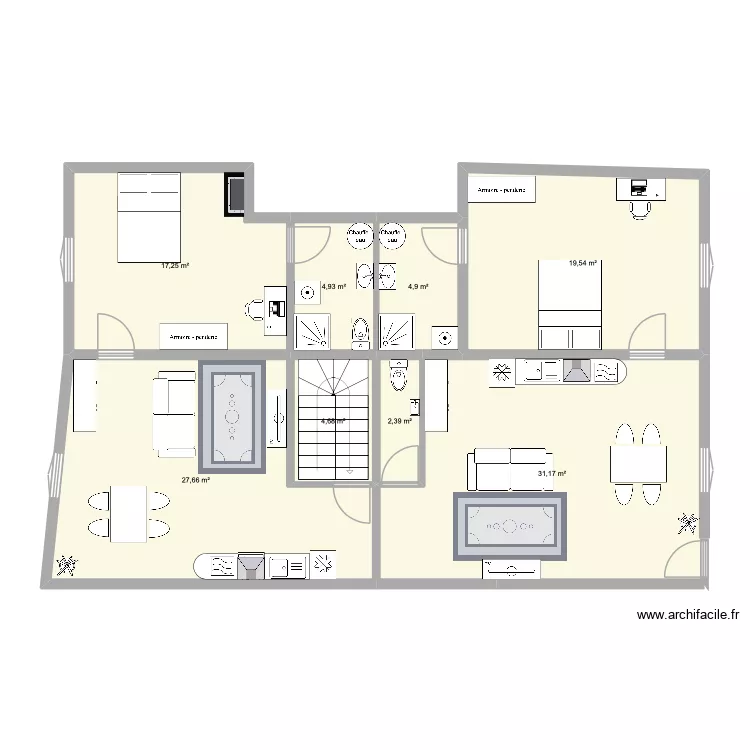 R+1 vendome avec optim. Plan de 8  et 113 m²