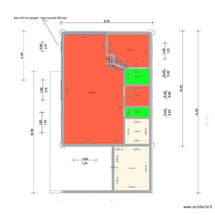 Plans finaux. Plan de 23 pièces et 245 m2