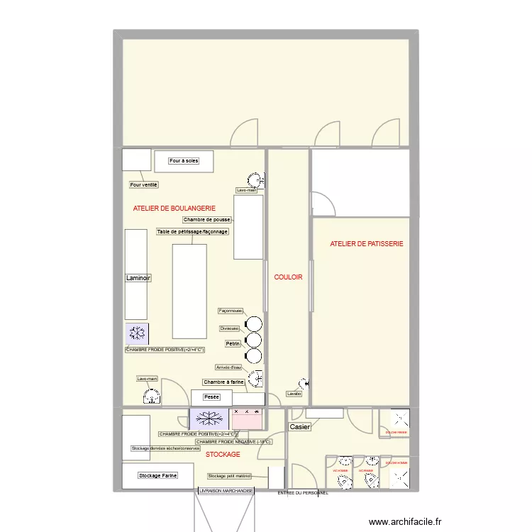 l'attelier de Pauline 1. Plan de 9  et 101 m²
