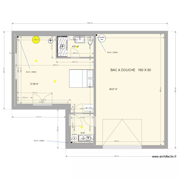 plan avec cote PORTES ET CLOISON COTES ELECTRIQUE II. Plan de 