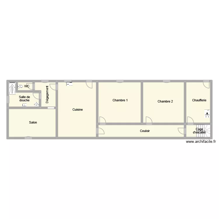 vallaud rdc. Plan de 10  et 175 m²