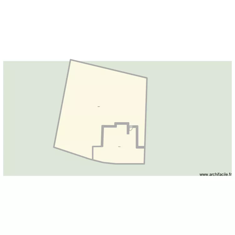 kerlinette. Plan de 2  et 718 m²