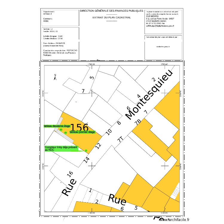 plan enedis. Plan de 0 pièce et 0 m2
