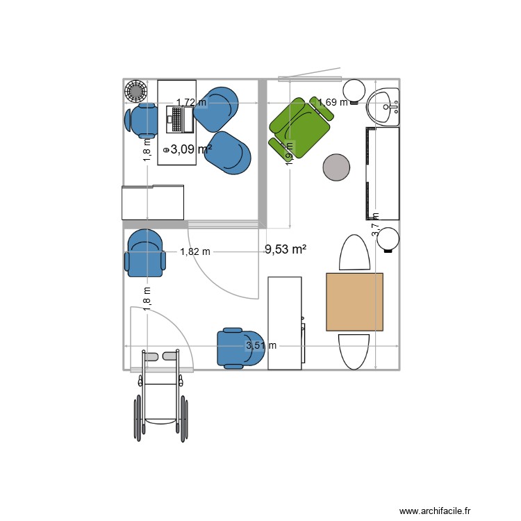 LOCAL MAISON DE SANTE. Plan de 0 pièce et 0 m2