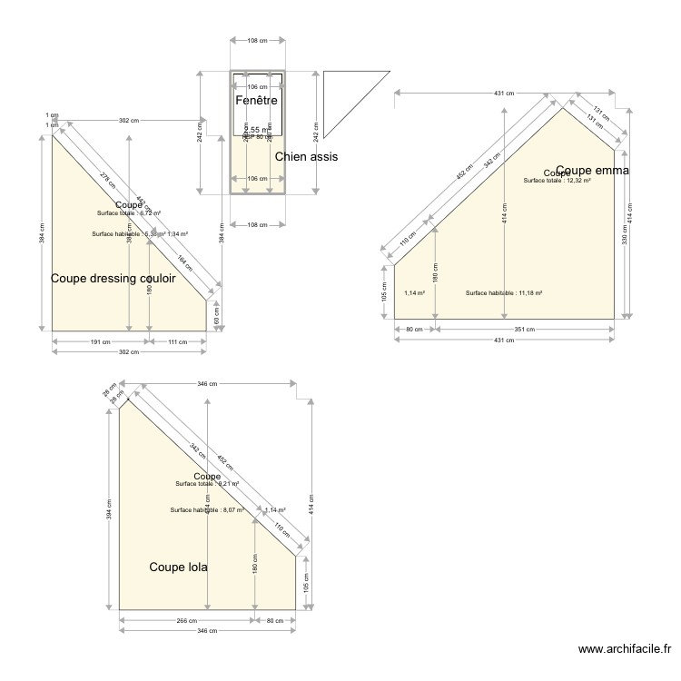 OZENNE. Plan de 0 pièce et 0 m2