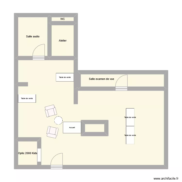 plan mag. Plan de 7  et 69 m²