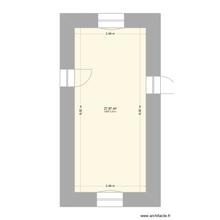 CHAMBRE RDC. Plan de 0 pièce et 0 m2