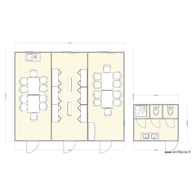 BATICOOP CHANTIER BEYNOST. Plan de 7 pièces et 49 m2