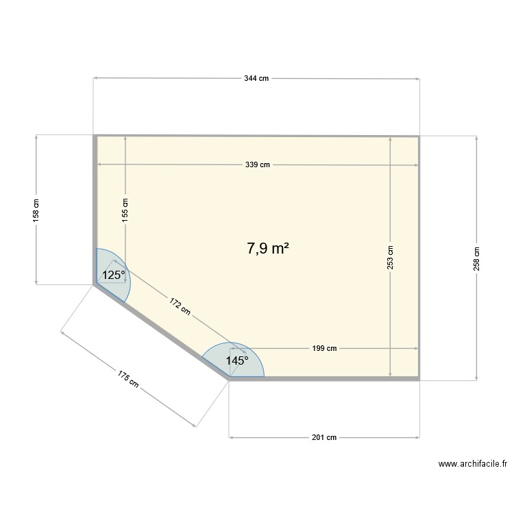 MAISON ANDRES BOX N° 1. Plan de 1 pièce et 8 m2