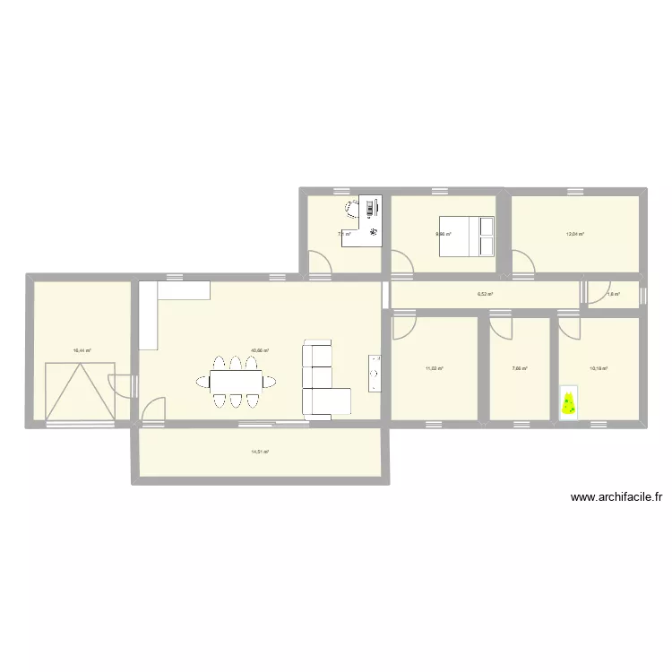 projet maison. Plan de 