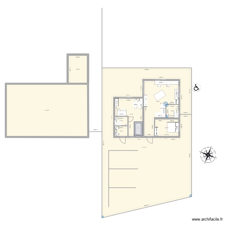projet cabinet. Plan de 0 pièce et 0 m2